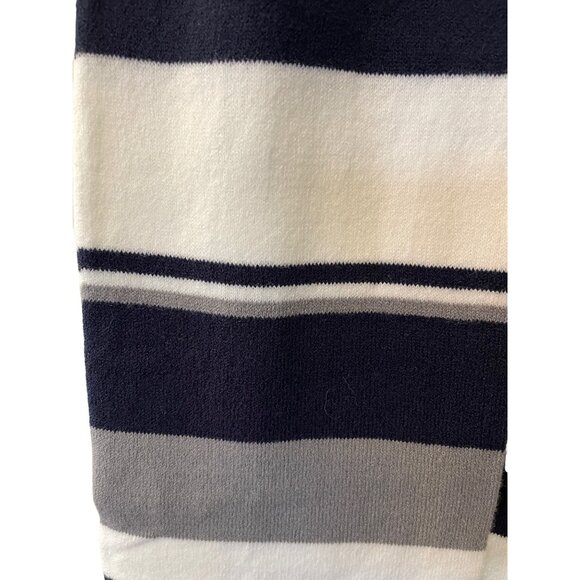 Signal Pukka Knit Scarf Navy Blue White Stripes New NWT One Size - Picture 11 of 11